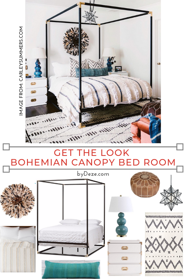 bohemian canopy bed room inspiration picture and individual items