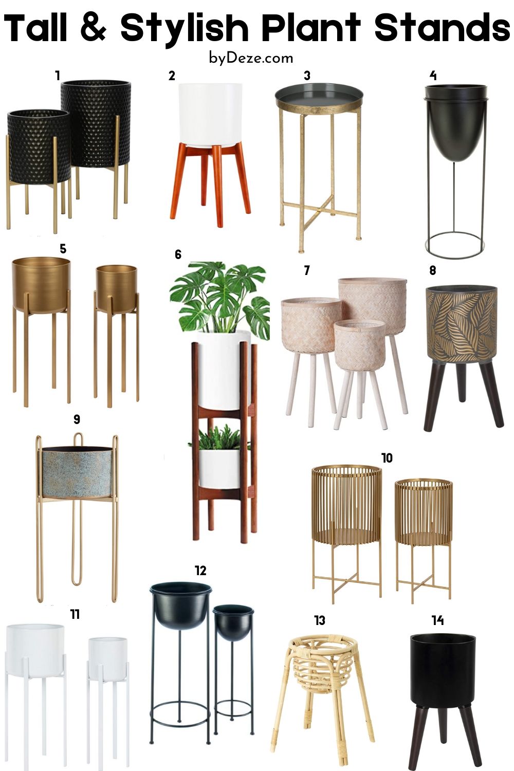 14 contemporary plant stands