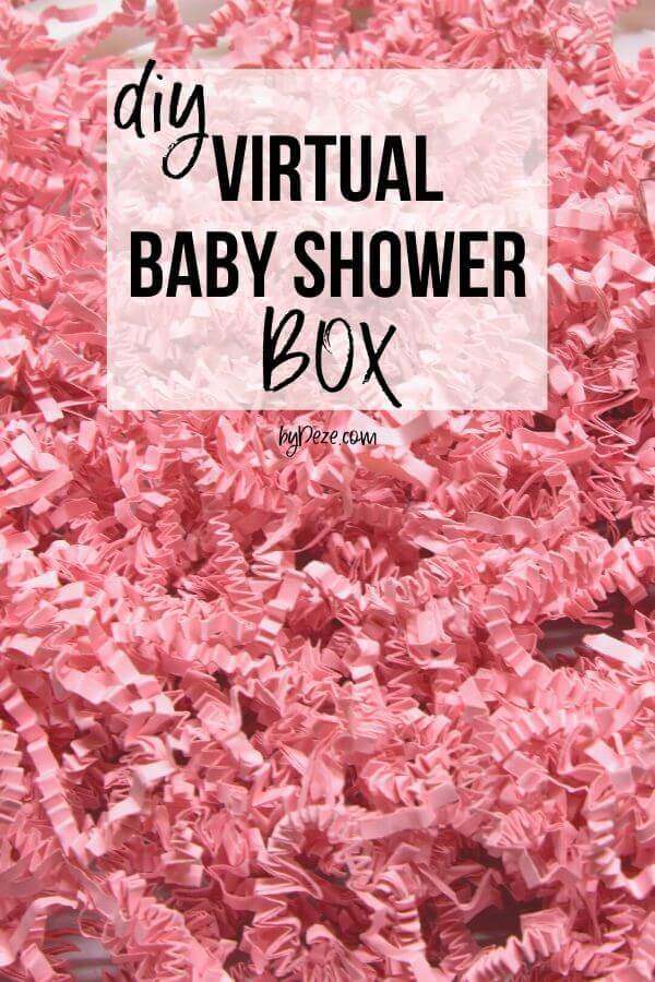 diy virtual baby shower box