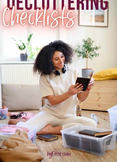 decluttering checklists