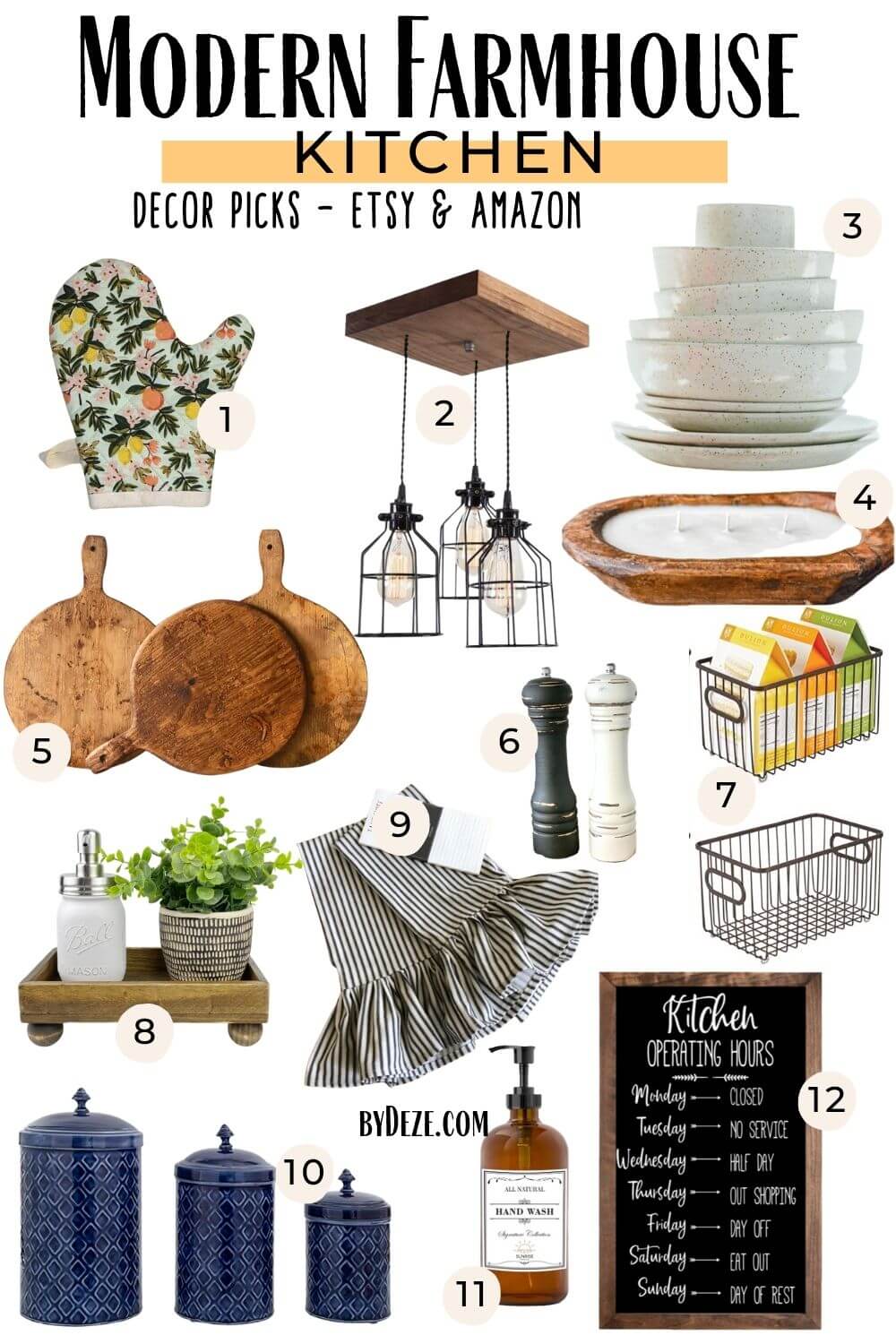 modern farmhouse kitchen decor