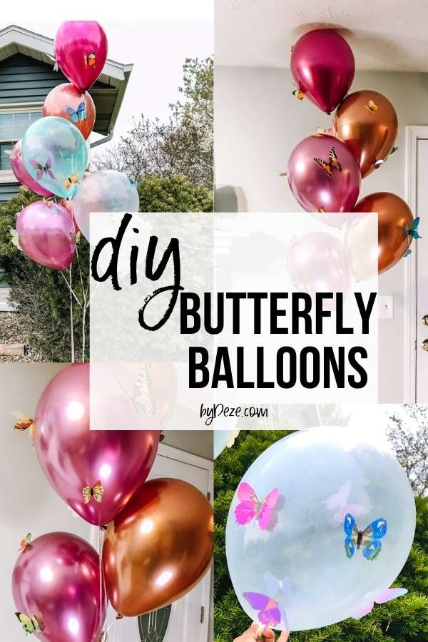DIY BUTTERFLY BALLOONS PIN