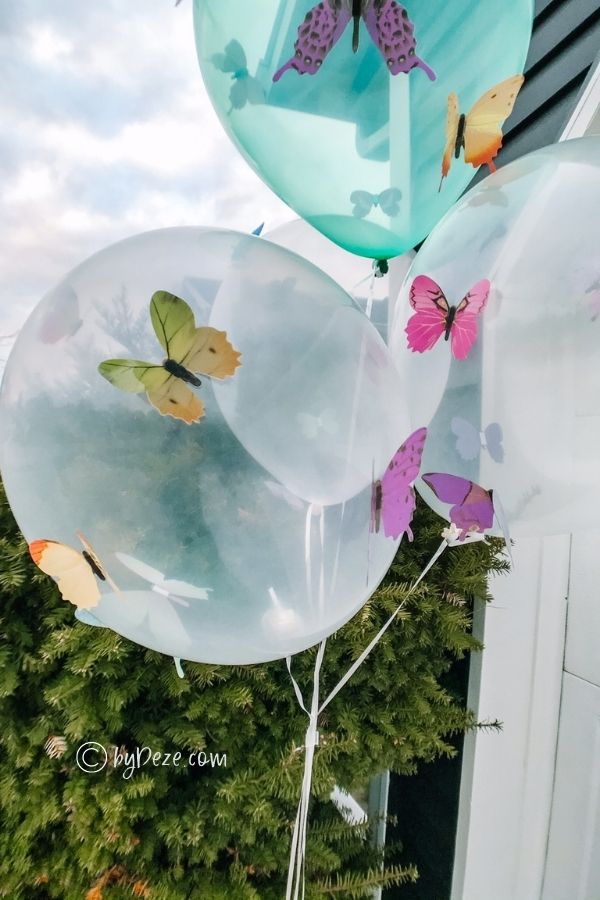 butterfly baby shower balloons