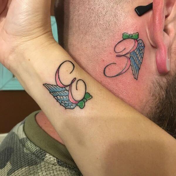 married couple miscarriage tattoo by heaterbugg