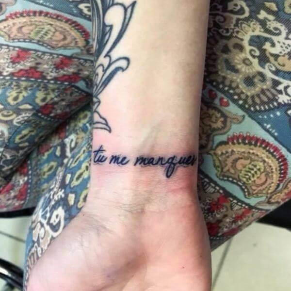 tu me manques pregnancy loss tattoo