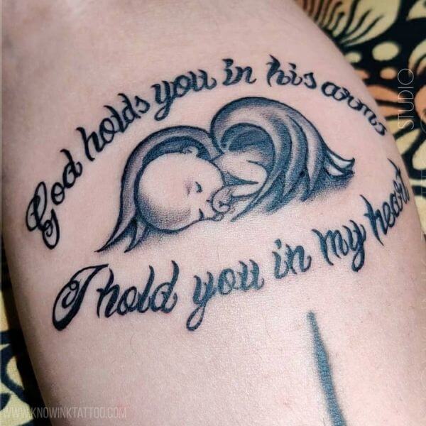 quote and angel miscarriage tattoos for dads
