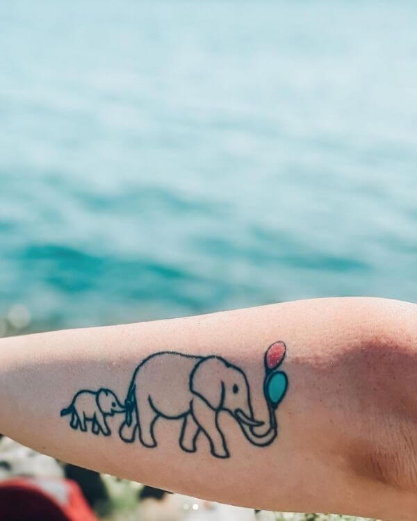 Elephant Miscarriage Tattoo