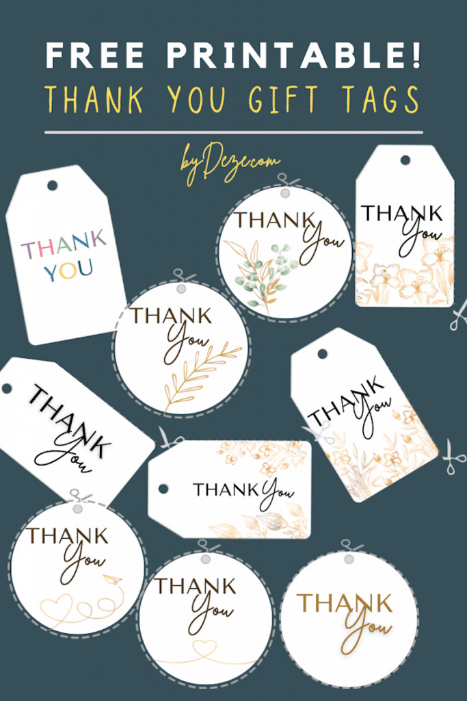 free printable thank you gift tags post