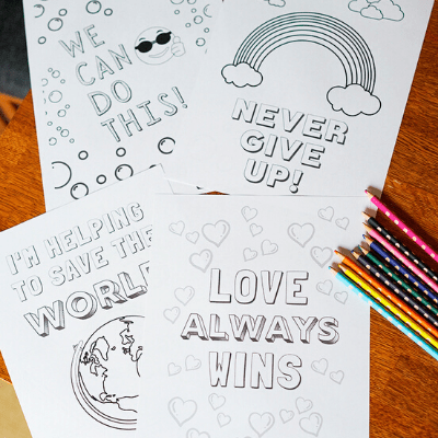 Image for 11 Simple Positivity Coloring Pages