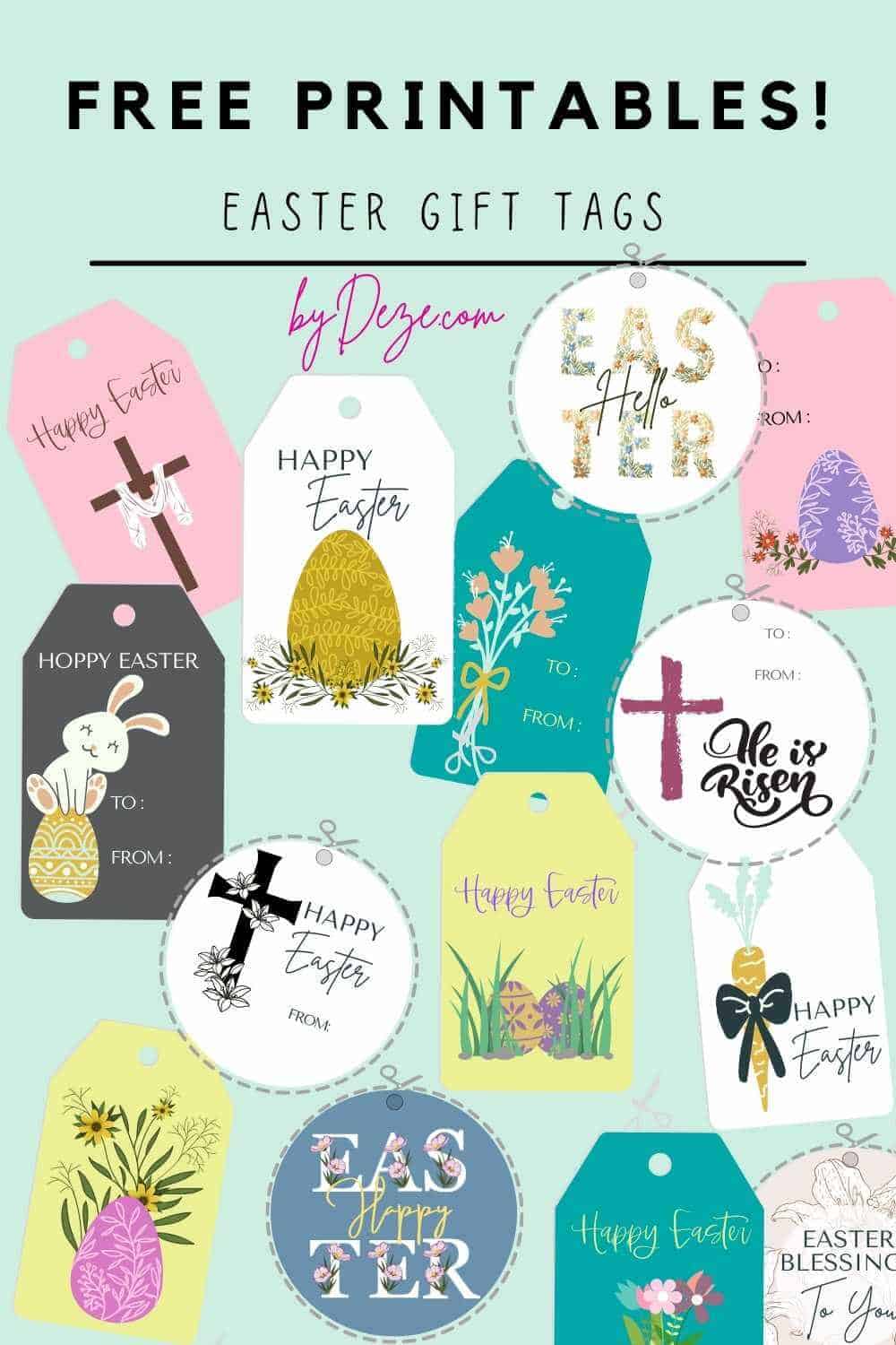 21 free printables easter gift tags