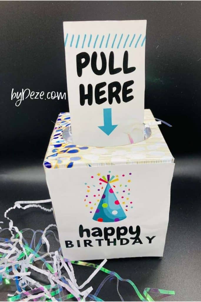 a happy birthday money tissue roll