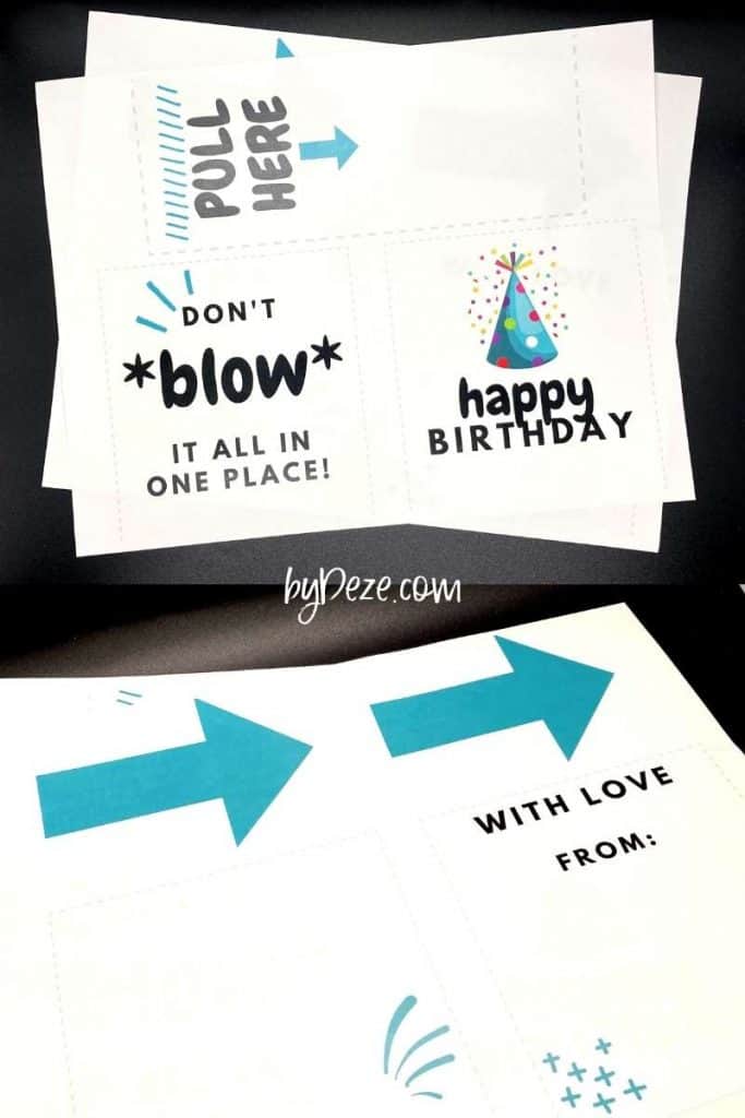 money tissue box printables for birthdays