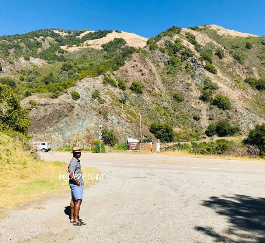 mountains in big sur during cali coast road trip