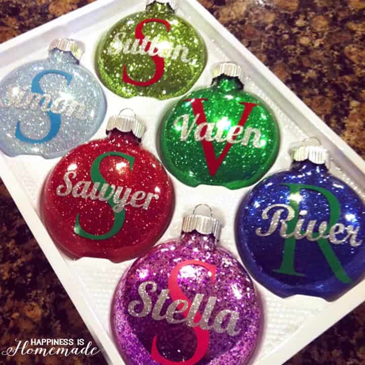 Image for Personalized Mess-Free Glitter Ornaments