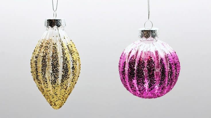 Image for DIY Ribbed Glitter Ornaments