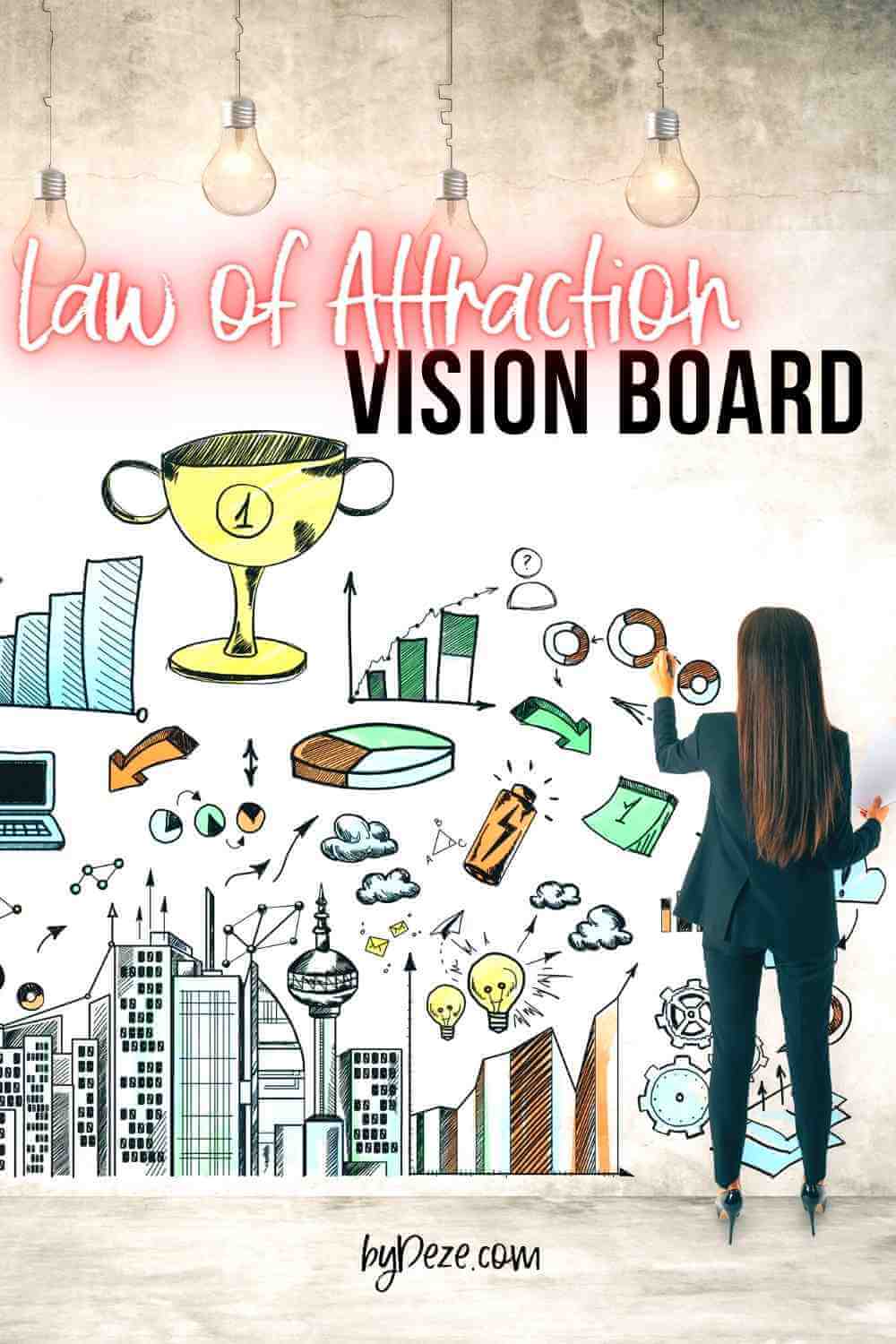 a law of attraction vision board
