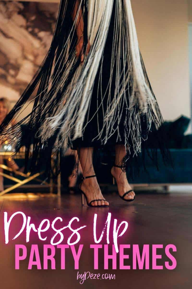 black and white party theme
