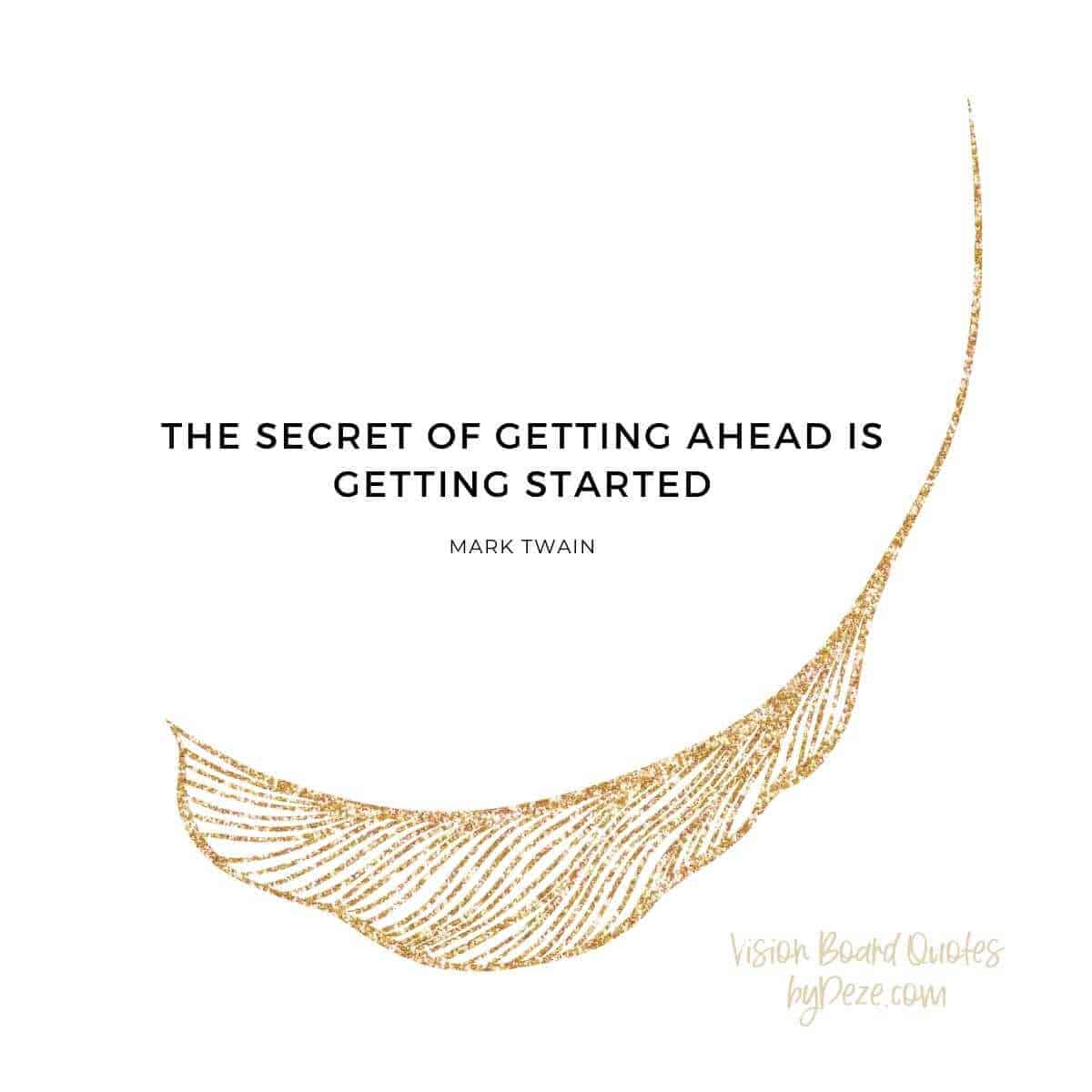 mark twain quote for vision boards