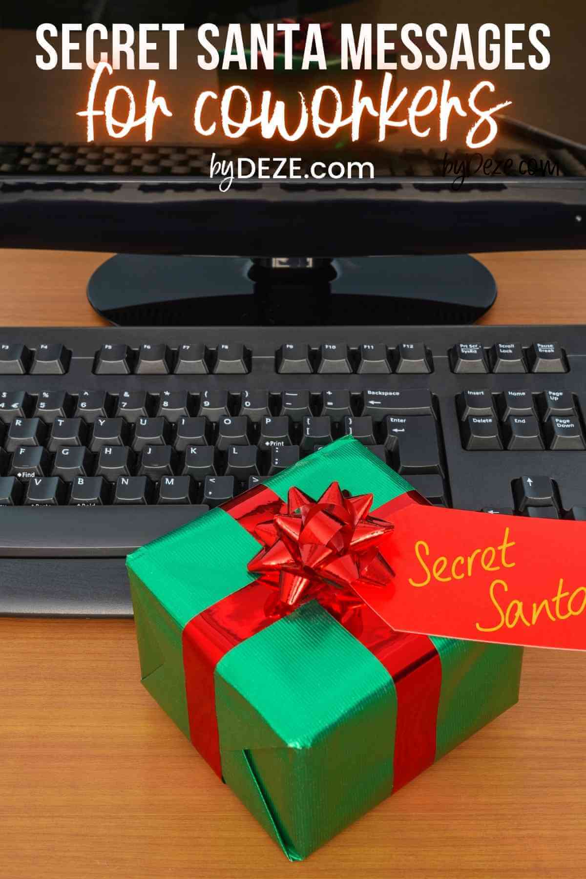 secret santa messages for coworkers