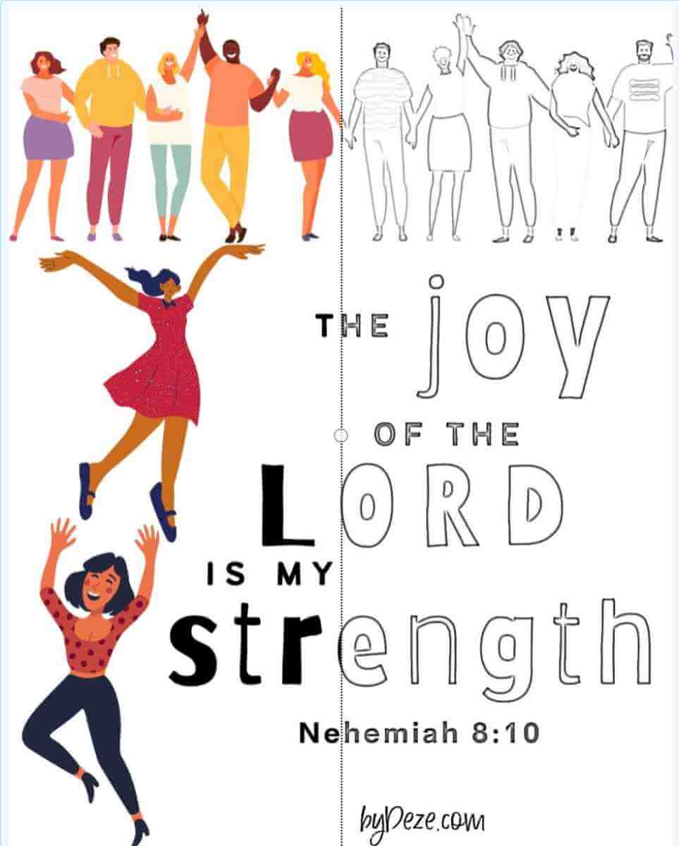 the joy of the lord is my strength printable