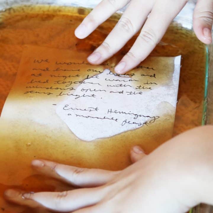 Image for Antique Your Paper with Tea Bags