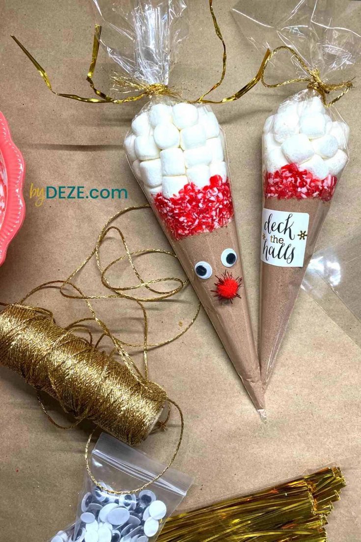 christmas hot chocolate cones