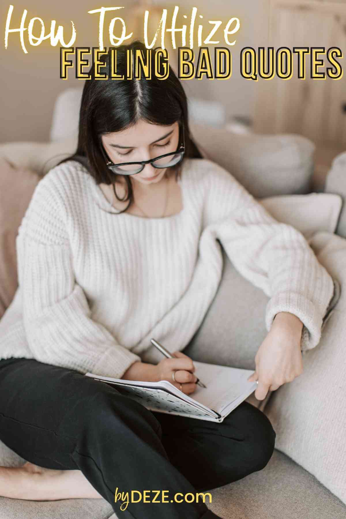 journaling feeling bad quotes
