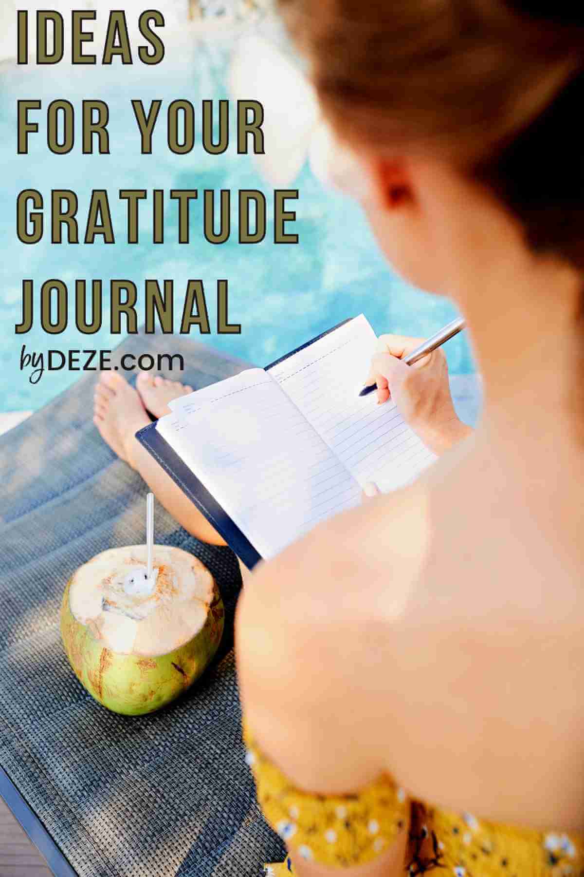 ideas for your gratitude journal