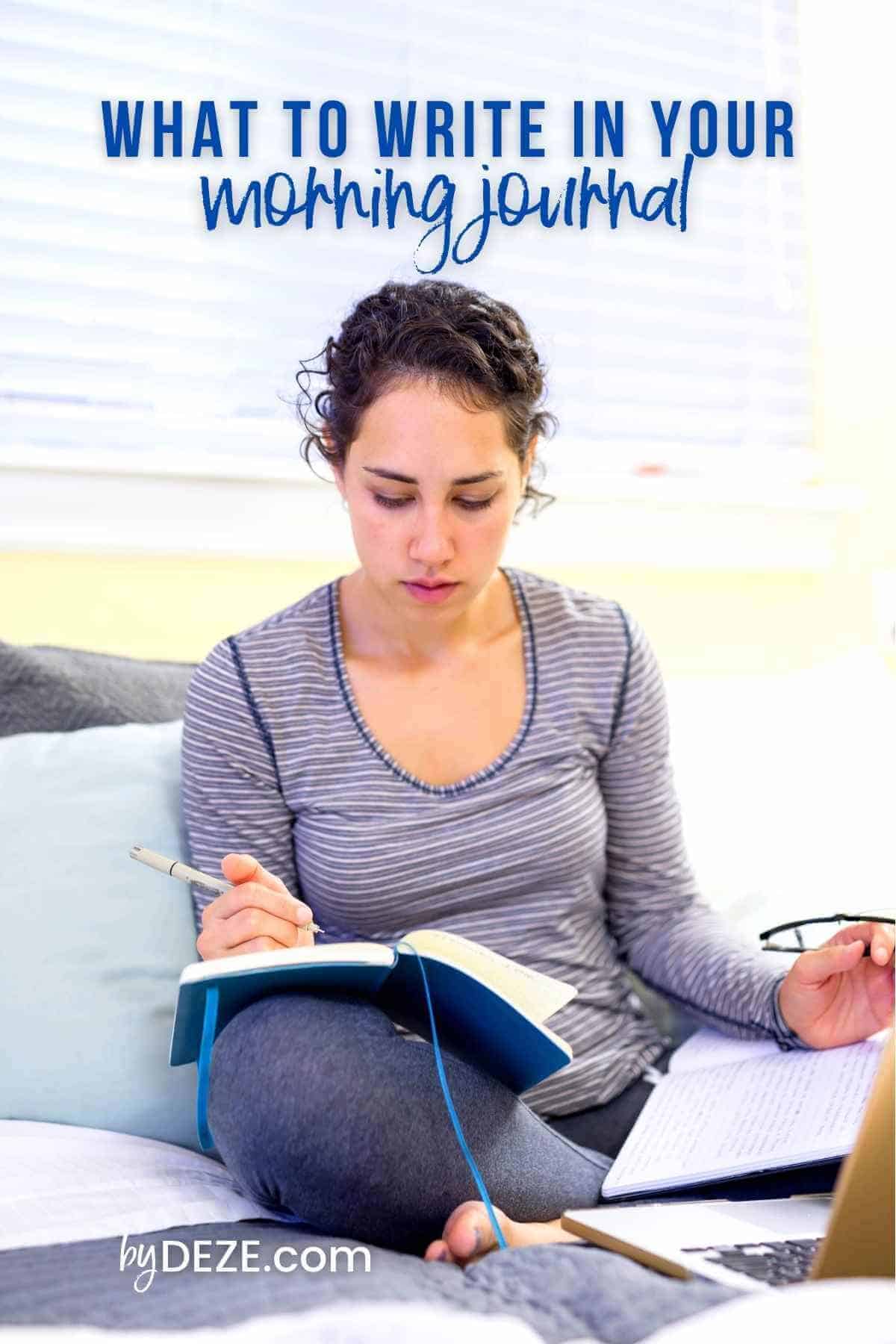 what should I write in my morning journal?
