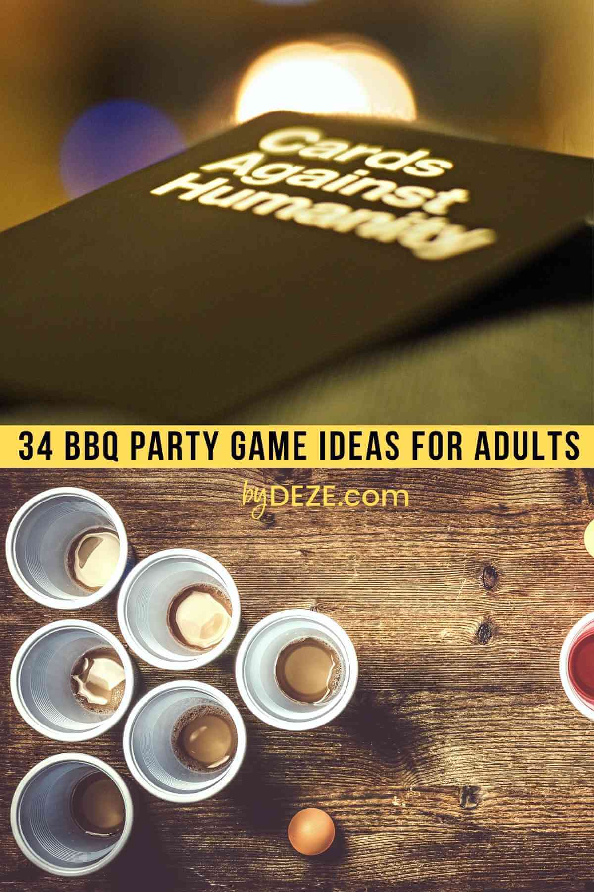 board game ideas and drinking game ideas for bbq party