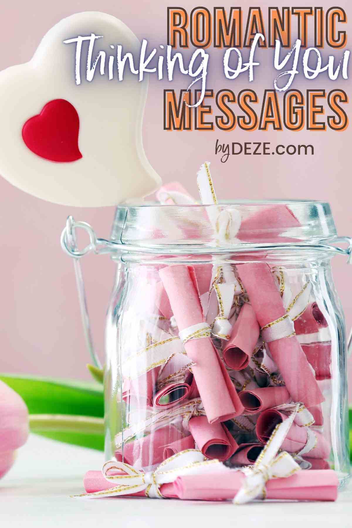 romantic thinking of you messages