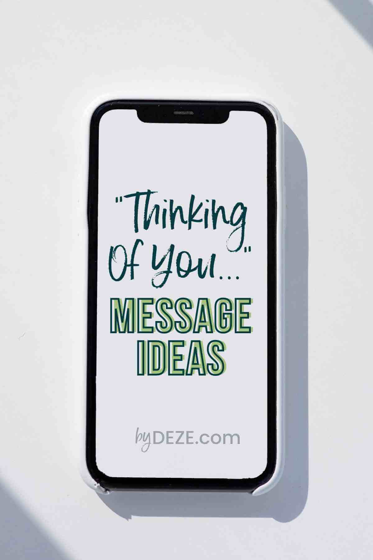 thinking about you text message ideas
