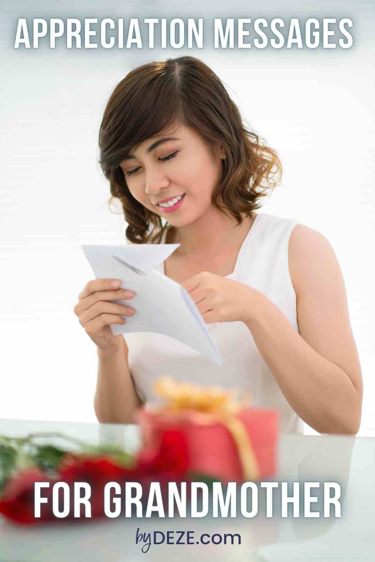 appreciation message for grandmother