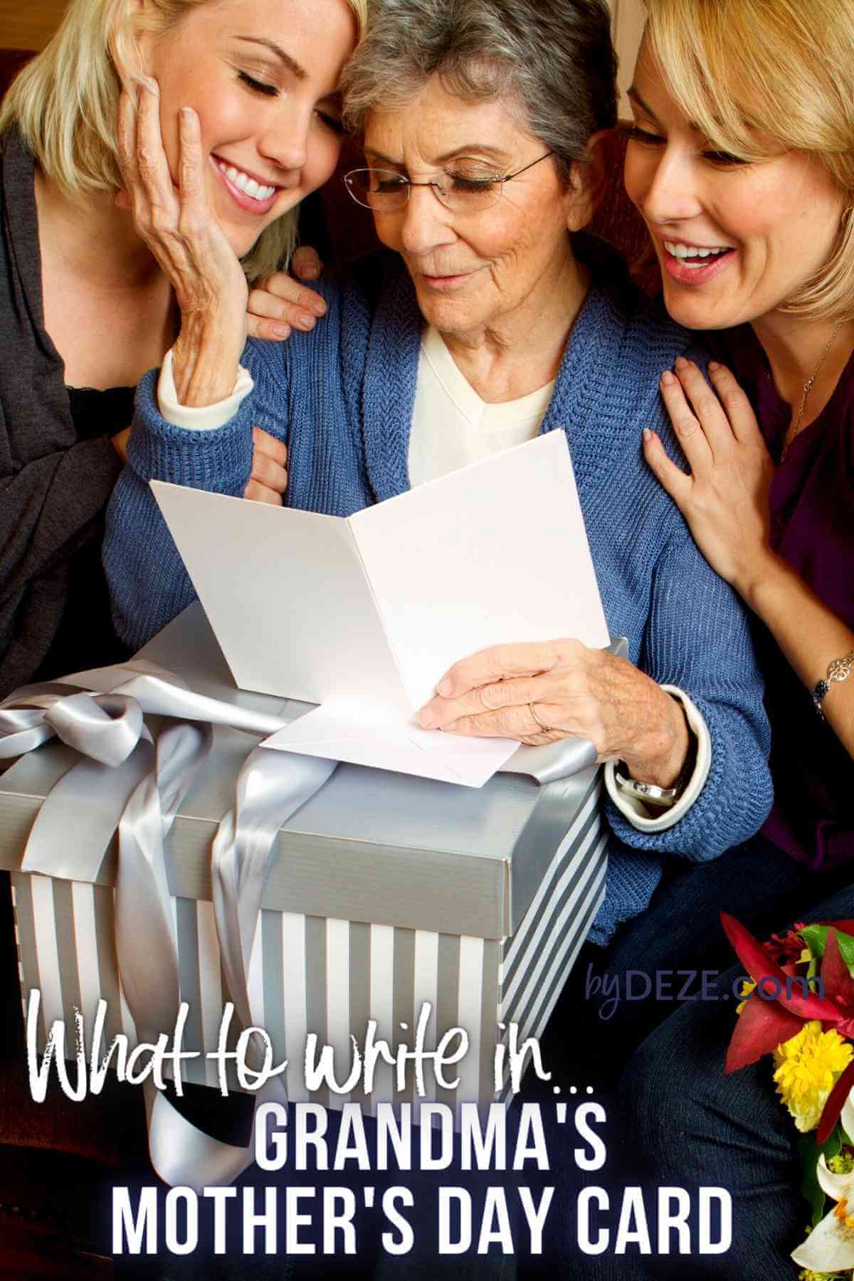 What should I write in my grandma's Mother's Day card?