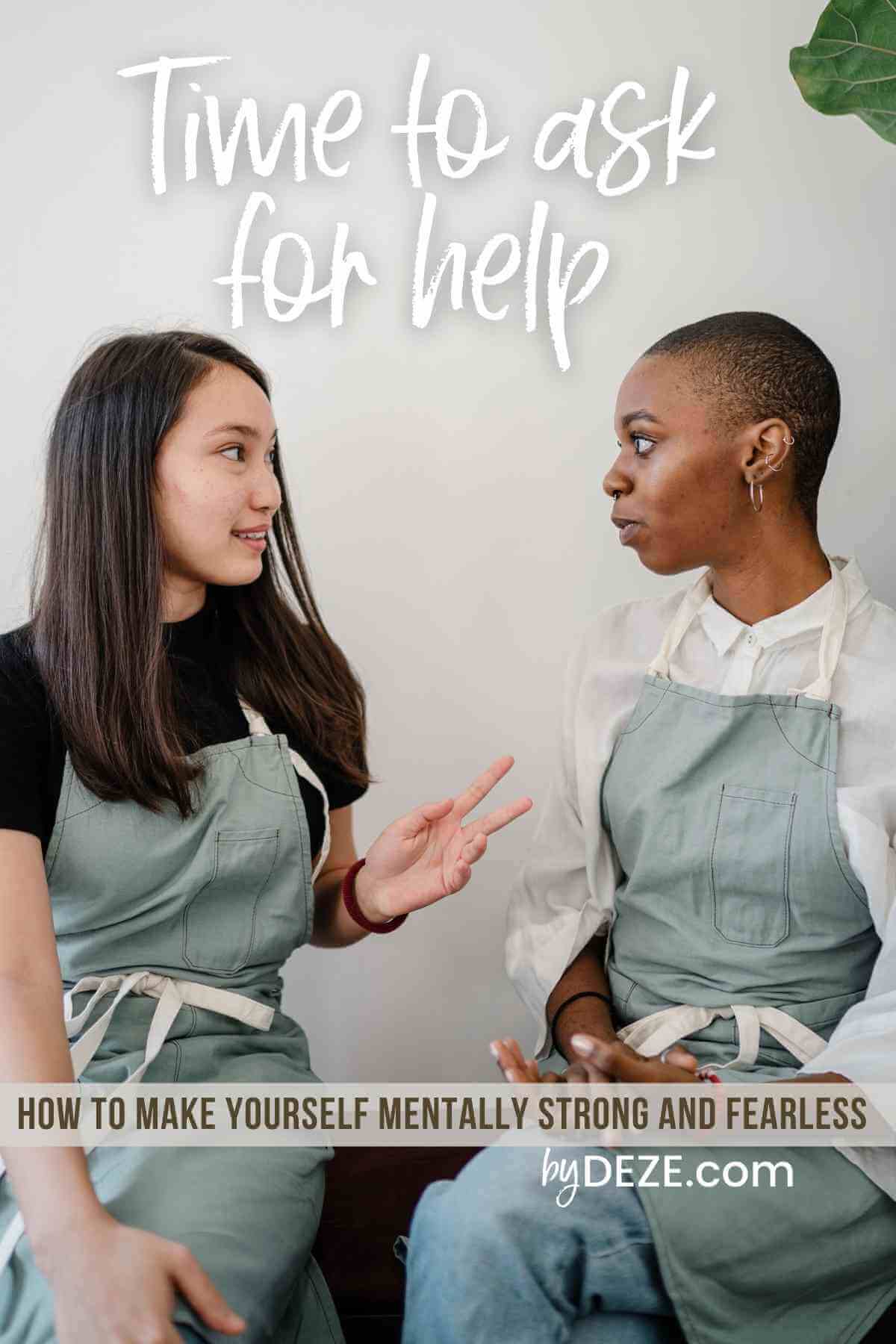 woman asking for help for how to be mentally strong and fearless