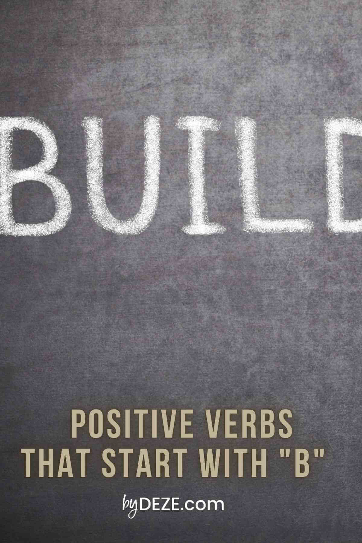 the word build in chalk