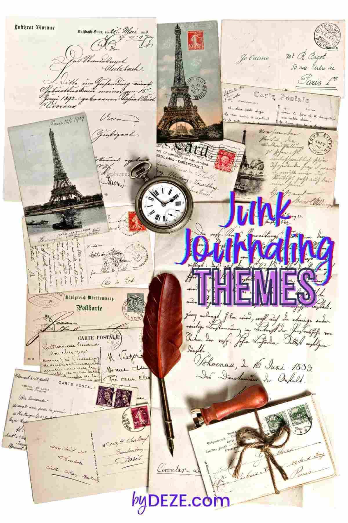 travel junk journaling theme