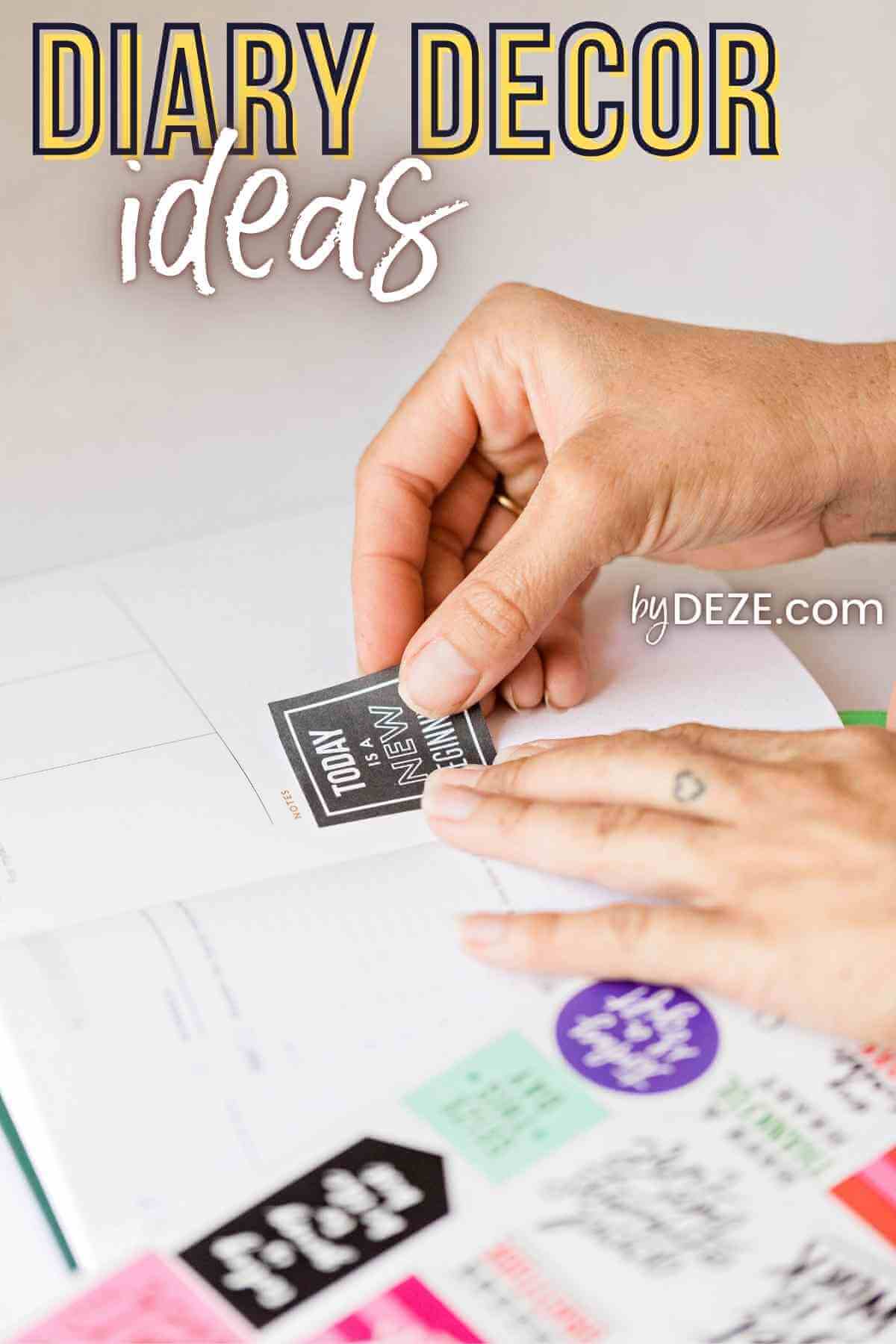 Diary decoration ideas Easy