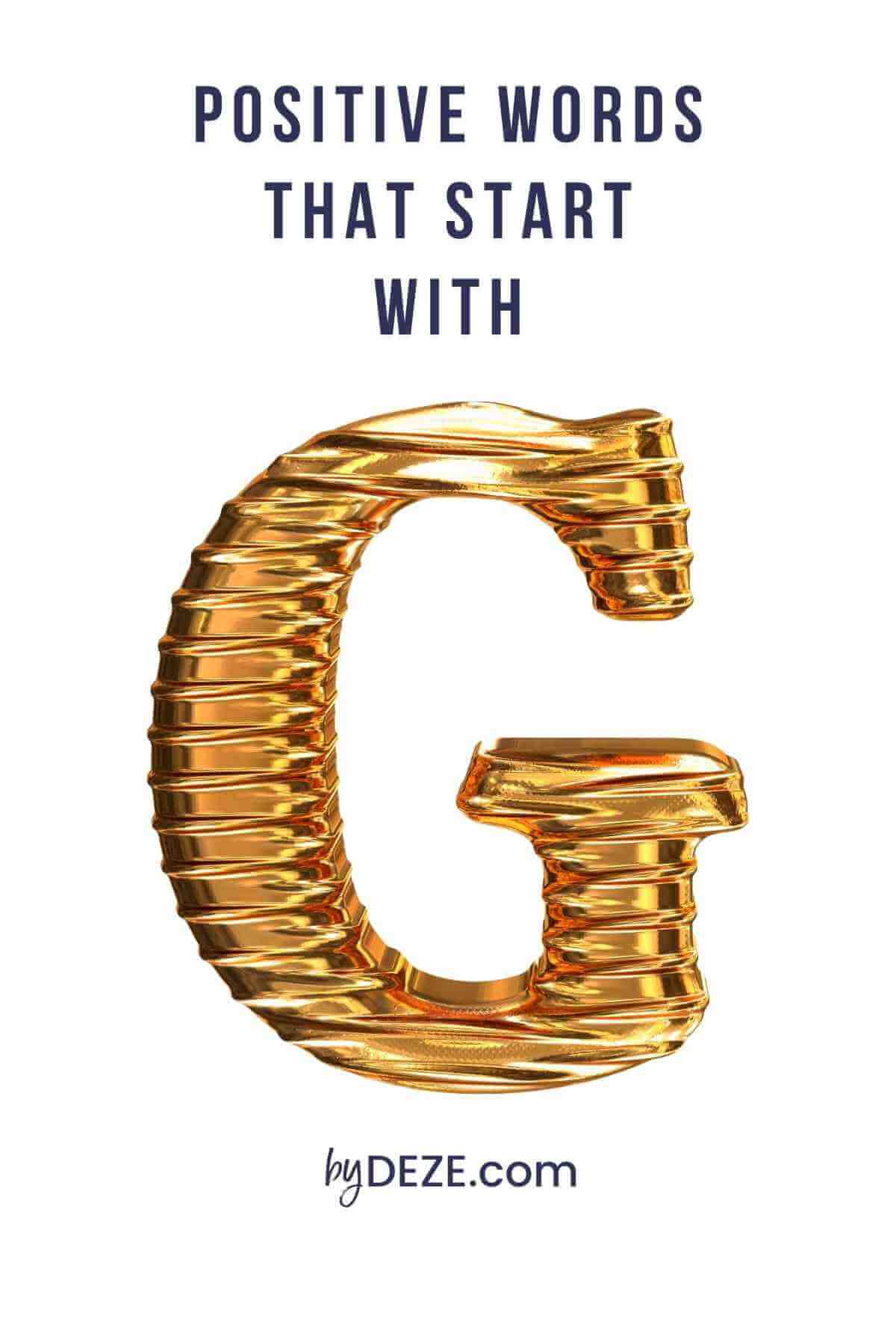 positive words that start with G