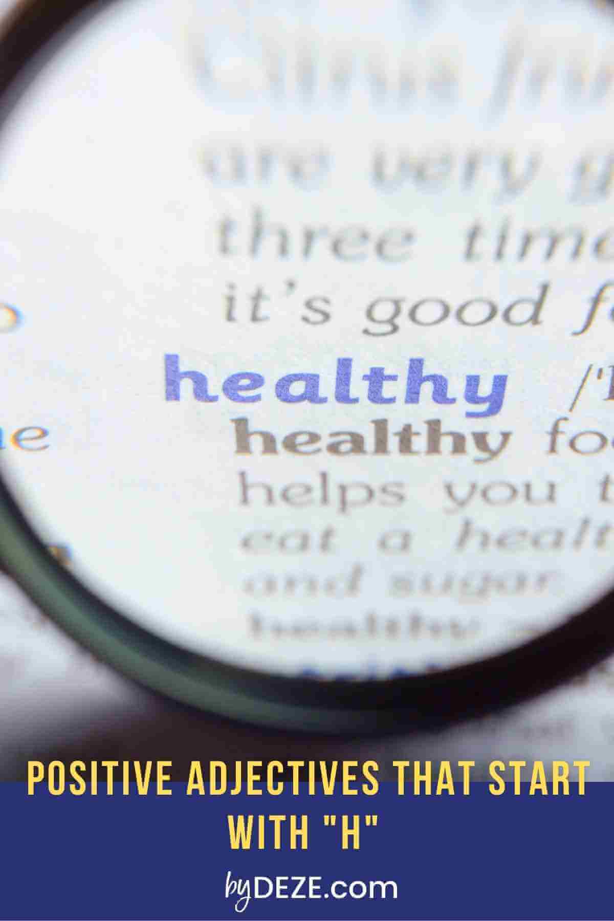 positive adjectives that begin with h