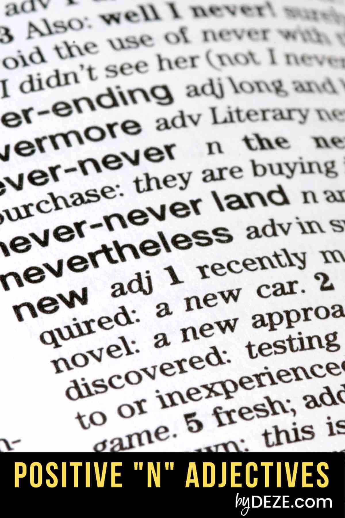 Positive Adjectives That Start with N