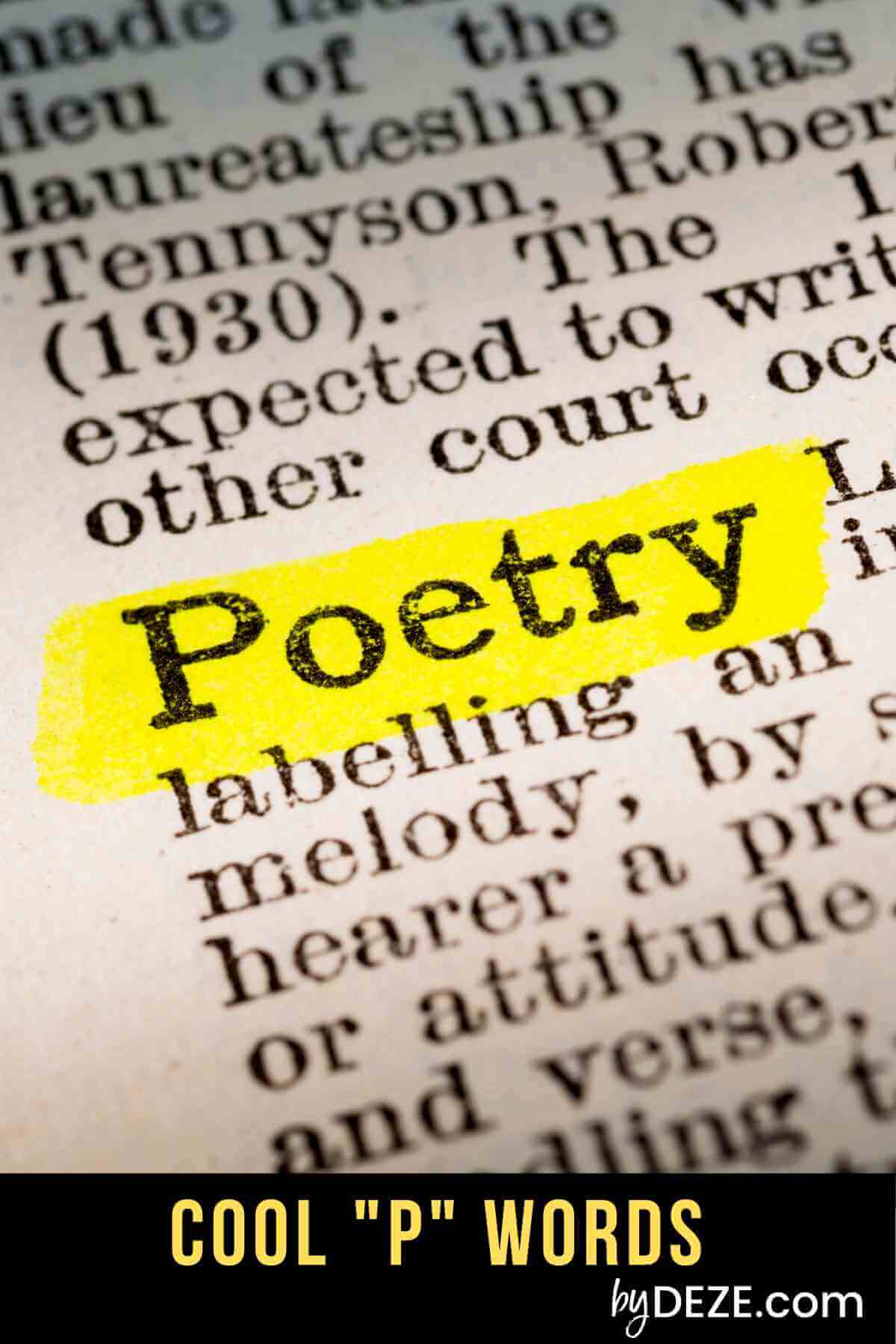cool words that start with p