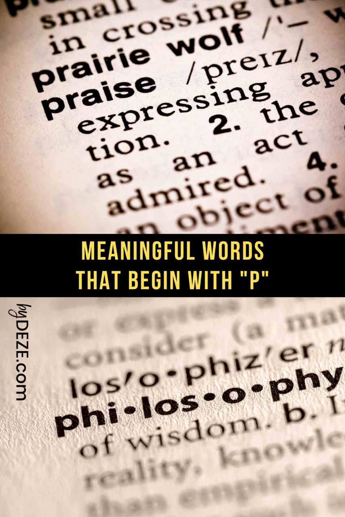 spiritual words beginning with p