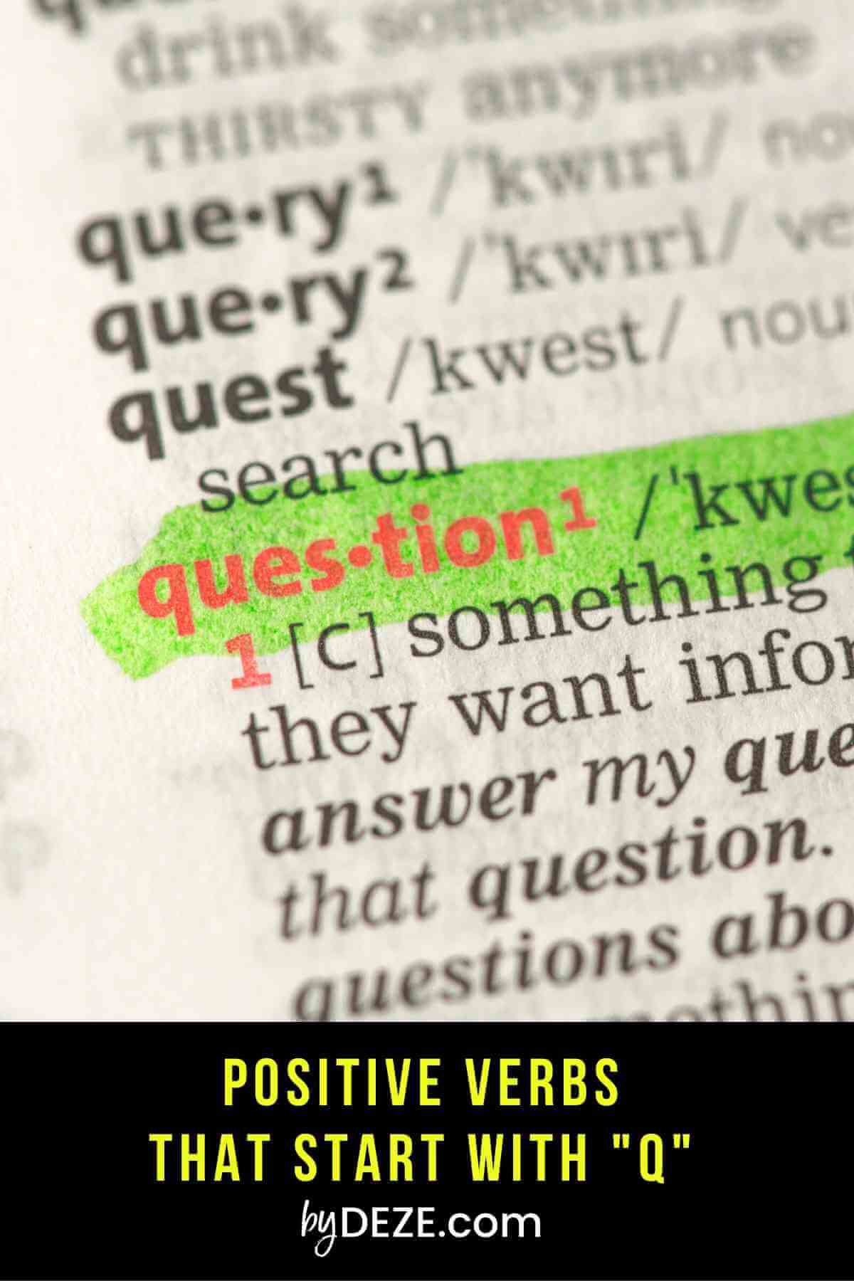 positive q verbs
