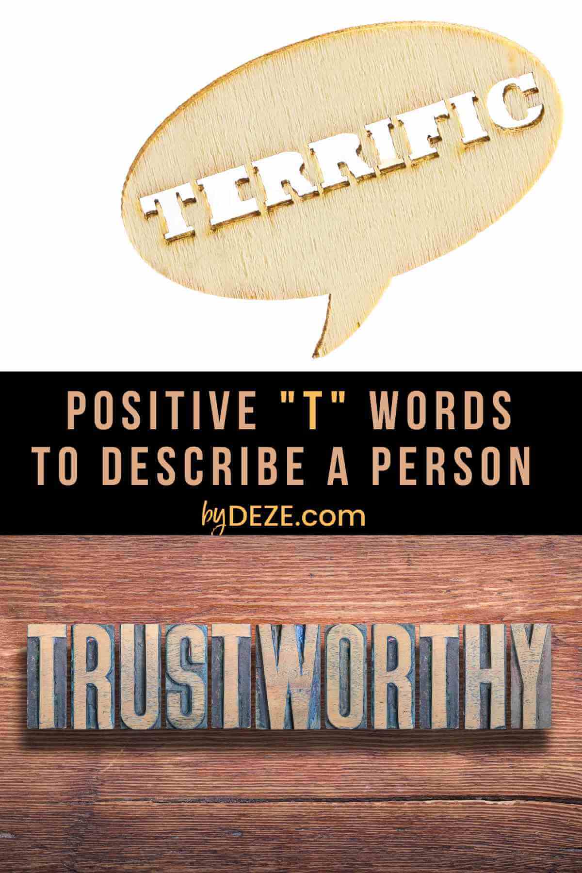 positive character traits that start with T to describe a person