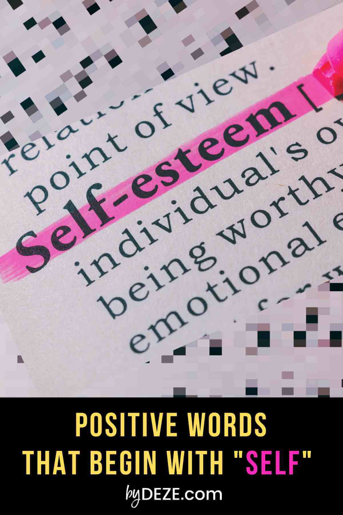 positive compound words that begin with self