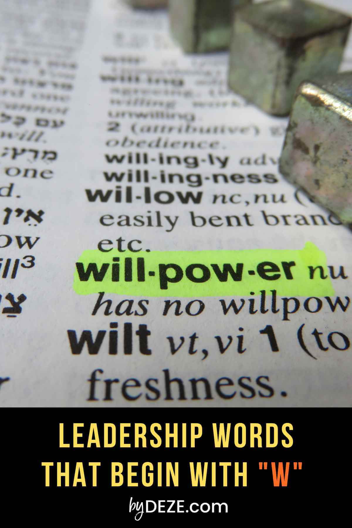 leadership words that begin with w