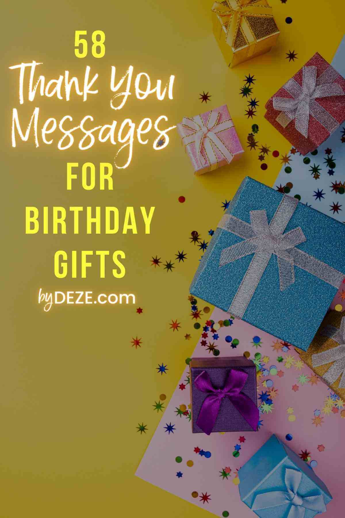 How do you say thank you after receiving a gift