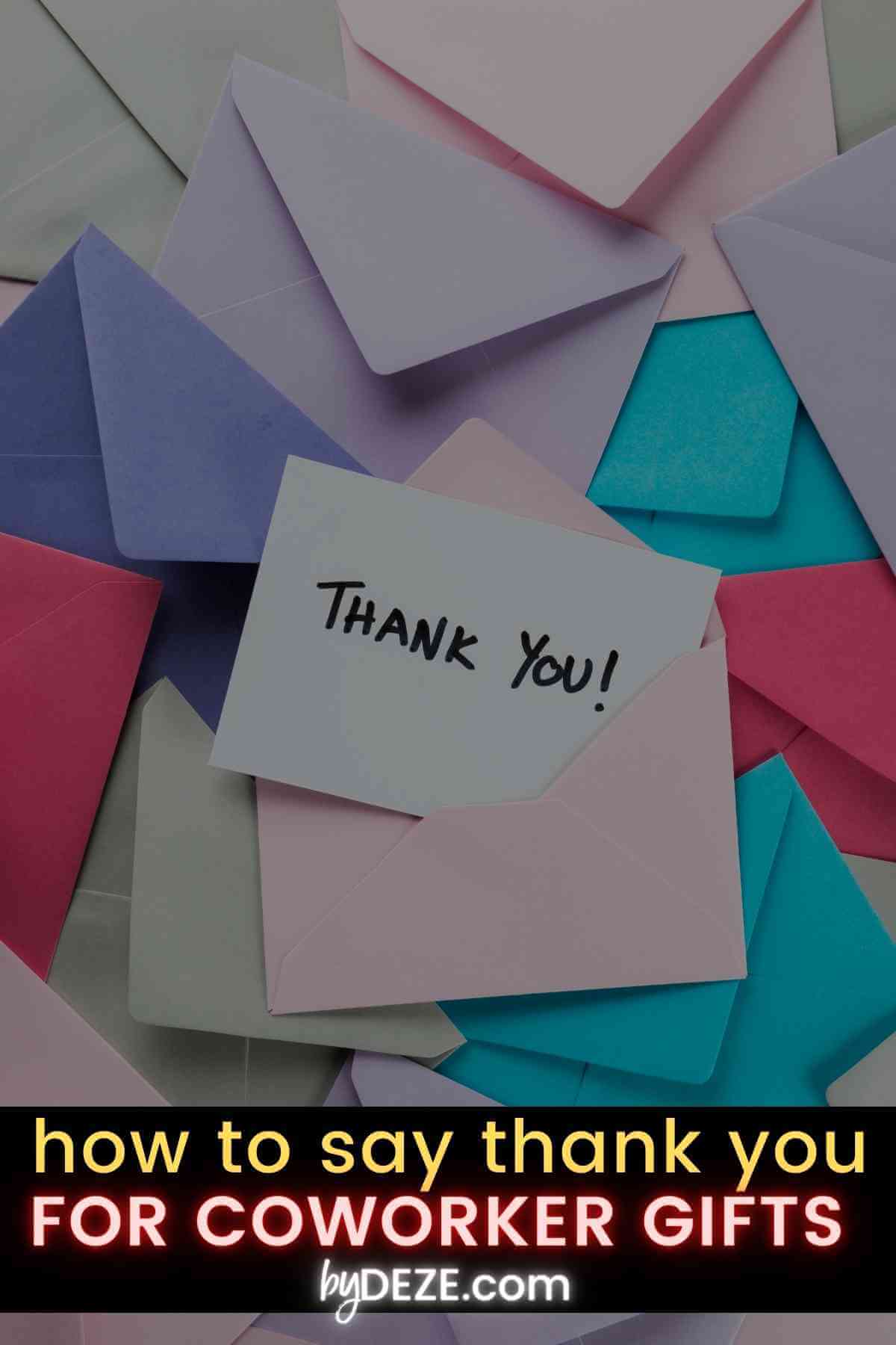 how to say thank you for gifts from company and coworkers