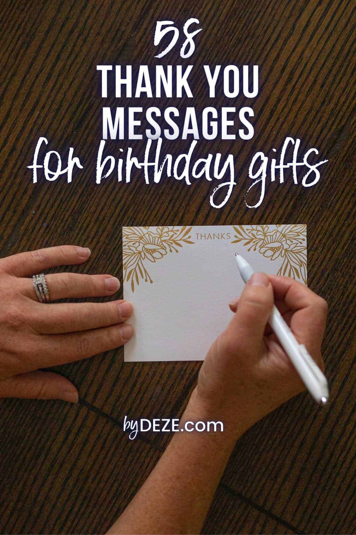 thank you message for birthday gifts